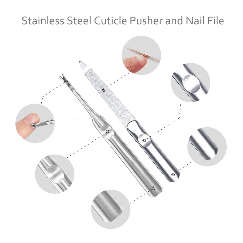 Nail Files 8 Pcs Professional Nail File and Buffer Block