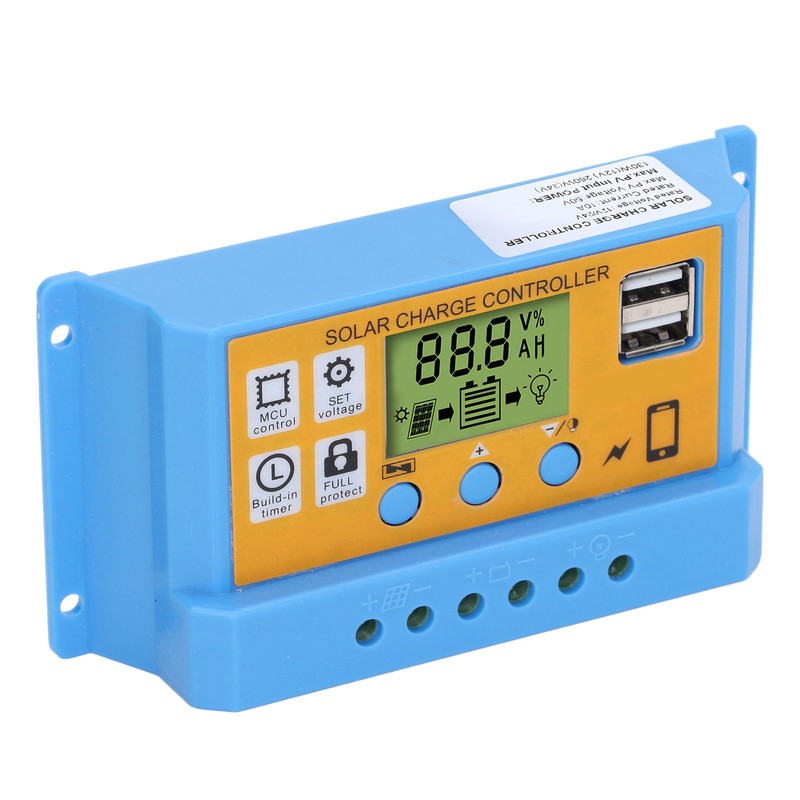 Solar Controller Digital Display Solar Panel Charge Controller Battery Intelligent