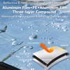 HIKEMAN Reflective Aluminium Camping Mat - Ultralight Aluminium Foil Insulation,
