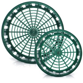 com-four® 6-Piece Set Plant Baskets for Flower Bulbs, Propagation Plant Bowl for Planting and Storing Bulb Plants, Green Bulb Baskets (06-Piece Set Plant Bowl - 22 cm 31 cm)