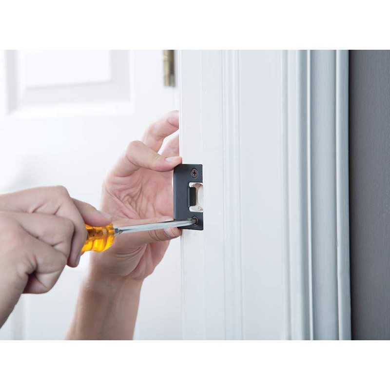 SCHLAGE F10 BWE 625 Bowery Passage Knob, Bright Chrome