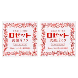 Rosette Facial Wash Pasta, Normal Skin, Red, Set of 2, 3.2 oz (90 g) x 2 Packs