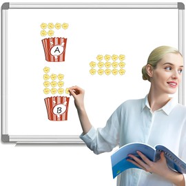 HOOJOJO Magnetic Popcorn Sets Dry Erase Magnets WhiteBoard Fridge Magnets Reward System for Kids Classroom Management Tools Home School Essentials