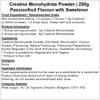 Peak Supps Creatine Monohydrate Powder - Passionfruit - Micronised (250g)