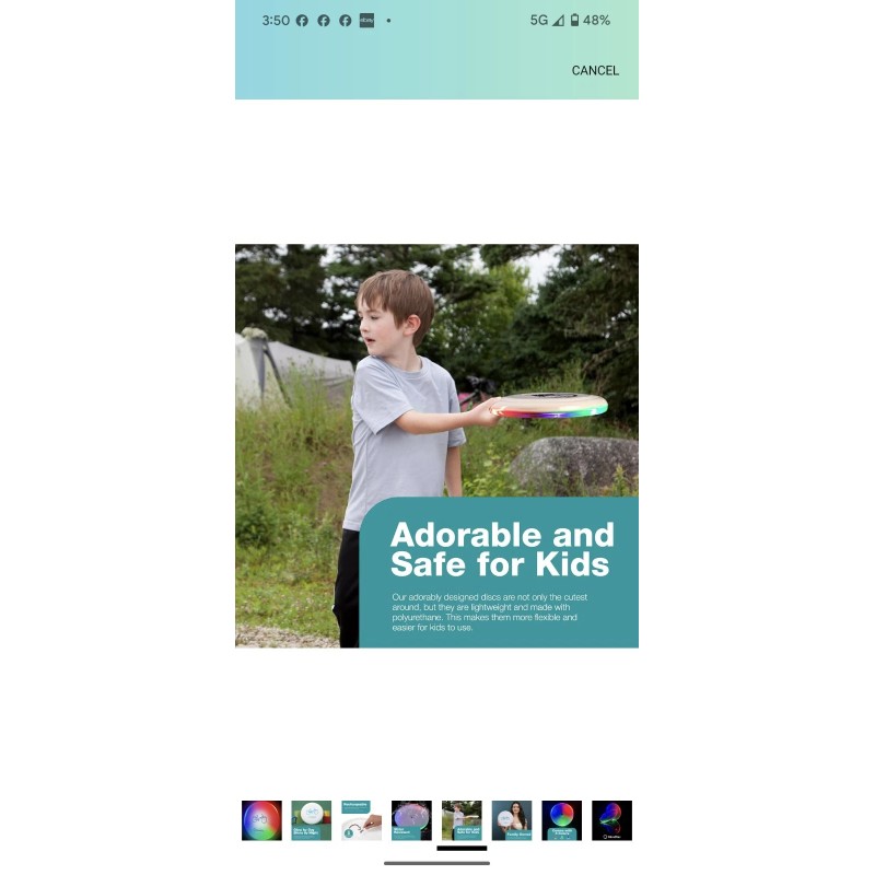 GlowDisc LED Light Up Flying Disc Frisbee, Cute Designs, Motion