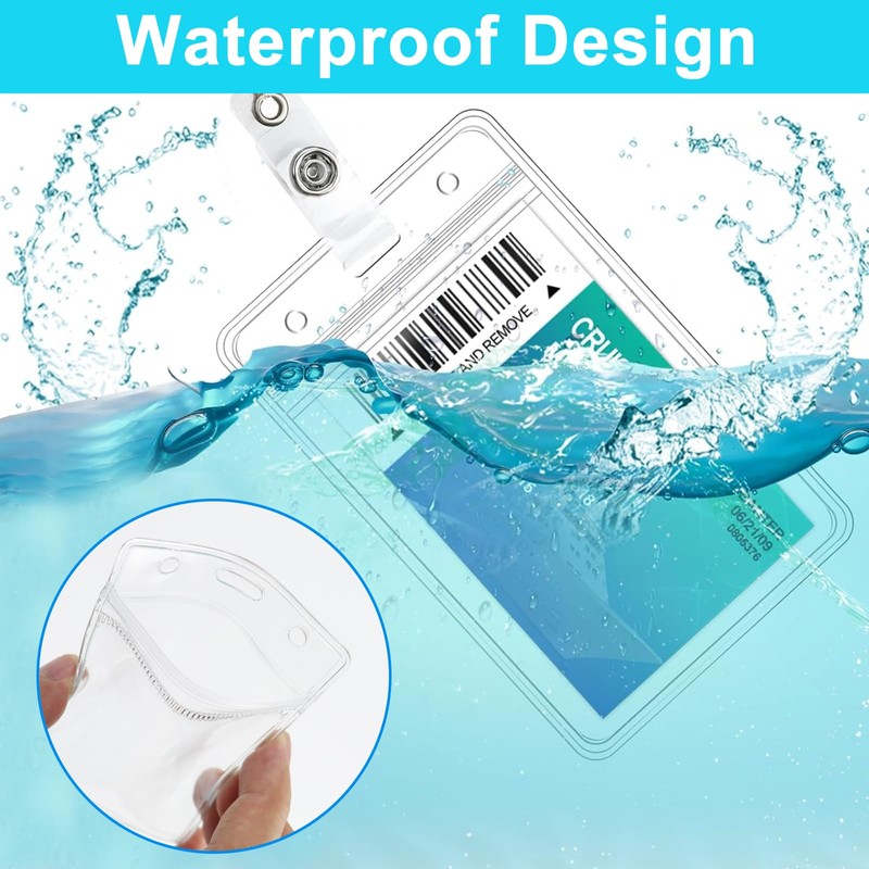 PIWOSGOL Key Ring ID Holder, Pack of 3 Retractable Key