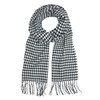 David & Young Softer Than Cashmere Houndstooth Winter Scarf, Black