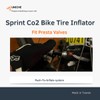 UNICHE Sprint CO2 Bike Tyre Inflator with Push-To-Inflate Design [Silver]