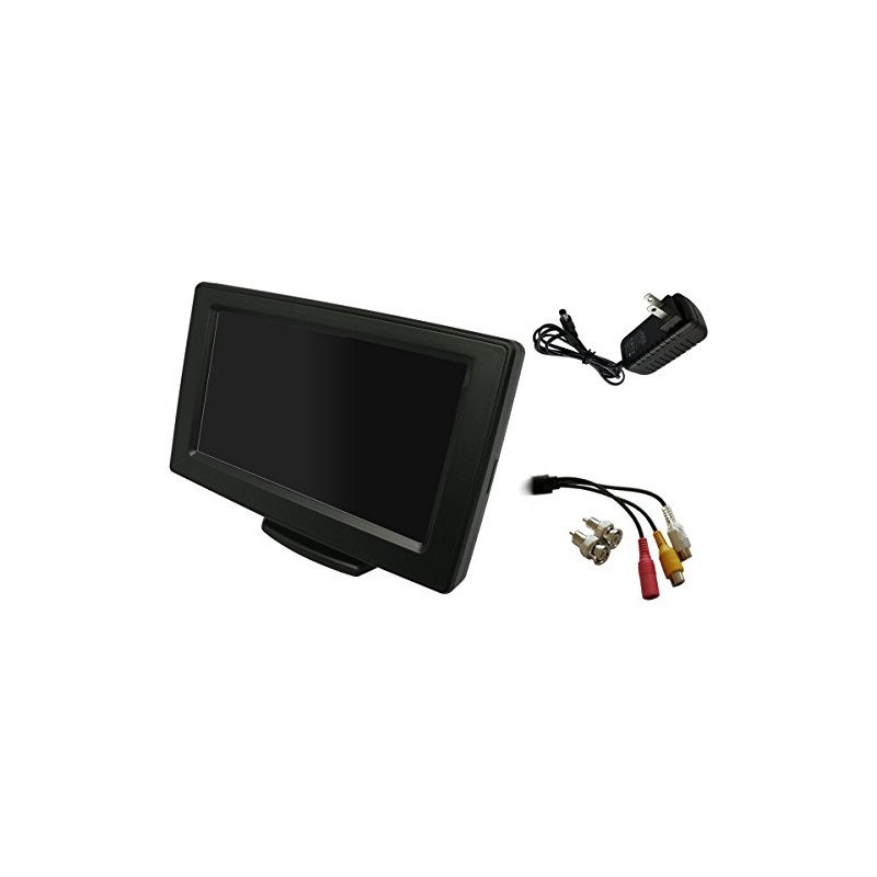 Broadwatch 4.3INCH LCDモニター(車載、防犯使用可能）AC電源付