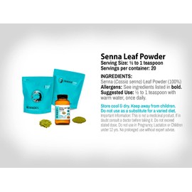 DR WAKDE'S Senna Leaf Powder (Cassia Senna) - 1Kg (2.2lb) | Pure, Raw & Dried Powder | Natural Aroma and Freshness | Fine Powder | Vegan | Premium Grade | Nothing Added, Nothing Removed