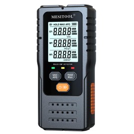 MESITOOL EMF Meter EF/MF/RF 3-in-1 Electromagnetic Field Meter Digital Electromagnetic Radiation Detector Radiation Detector for Home, Office, Ghost Hunting (MESITOOL_RD630DE)
