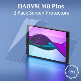 HAOVM Screen Protector Designed for HAOVM M8/M8 Plus 8" Tablet, Tempered Glass Screen Protector, Anti-Scratch High Definition Anti-Fingerprint,[2 Pack]