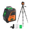 JORGENSEN 360° Laser Level with Tripod, 100 FT Rechargeable Self