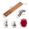 GOUNENGNAIL-Wall Mounted Copper Ground Bar Kit .25" x 2" x