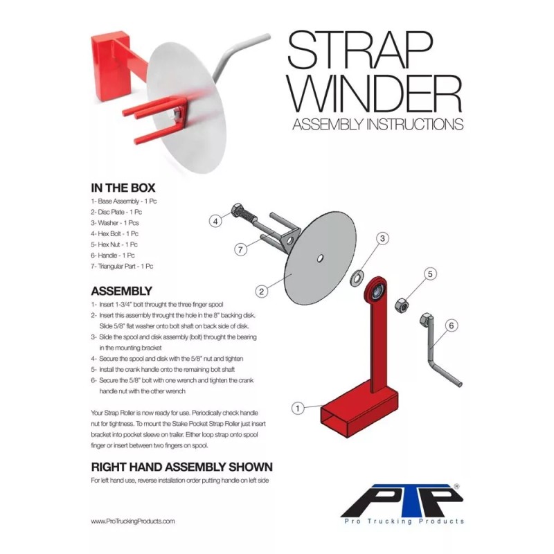 Pro Trucking Products SPSW1 Heavy Duty Trailer Stake Pocket Mounted