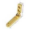 10PCS 90 Degree Jewelry Box Hinges, Side Rail Folding Hinges