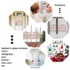 Whaline 46Pcs Christmas Thick Gel Clings Cute Xmas Gnome Design
