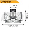 Star Flush Mount Ceiling Light Copper Close to Ceiling Lights
