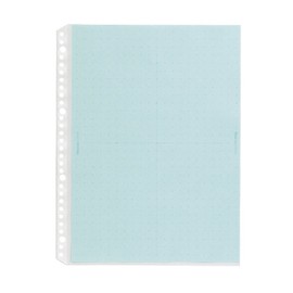 プラス リフィル 透明ポケット A4縦 4・30穴 10枚 デジャヴ 89-415 クールトーン