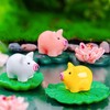QHLWTT 30Pcs Beautiful Luminous Mini Resin Pigs Glow in the