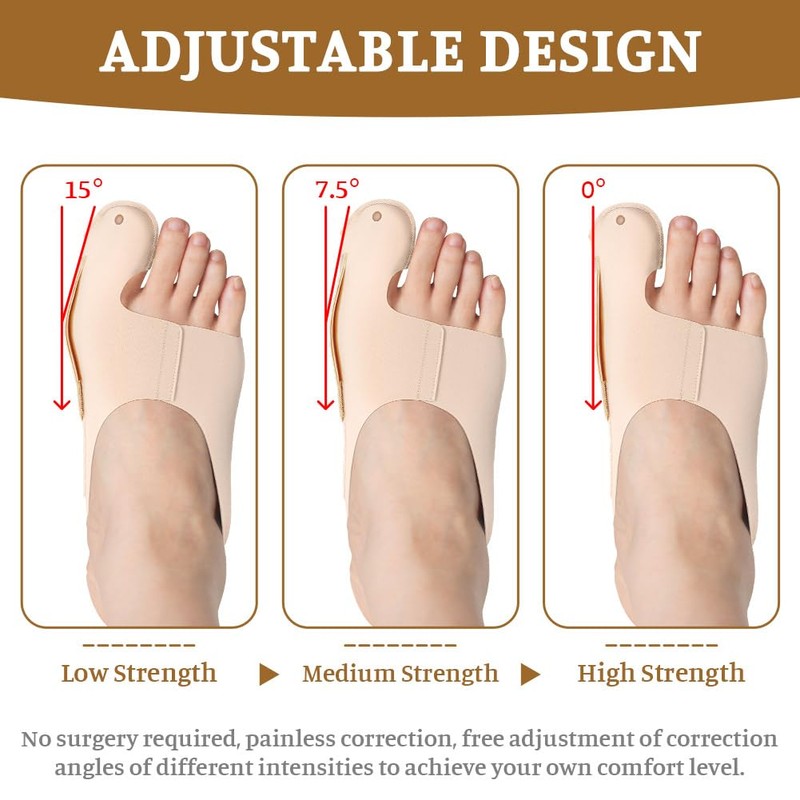 flintronic Hallux Valgus Correction, 2 Pieces Toe Separator, Hallux Valgus