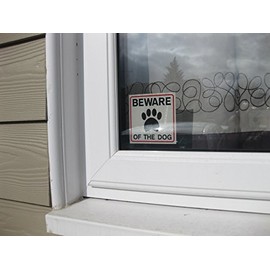 Neo Graphix 1 BEWARE OF THE DOG STICKER Window Sticker