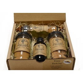Easy Baking Gift Set of 4 ~ Gift Set by High Plains Spice Company ~ Gourmet Meat and Veggie Spice Blends & Rubs For Beef, Chicken, Veggies & All Recipes ~ Spice Blends Handcrafted In Colorado, USA