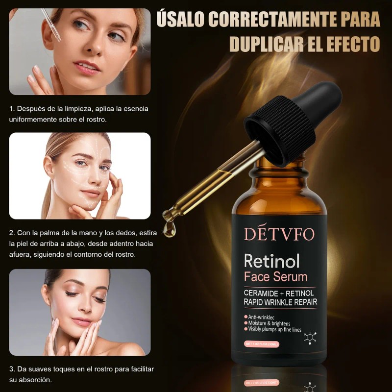Serum Facial Retinol Antiarrugas Con Ceramida+ Squalane 30ml