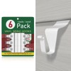 Booda Brand Vinyl Siding Hooks (6 Pack), No Nails Needed