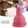 tooloflife Livestock Feeders, 2pcs Bottle Teats Calf Nipple Rubber Milk