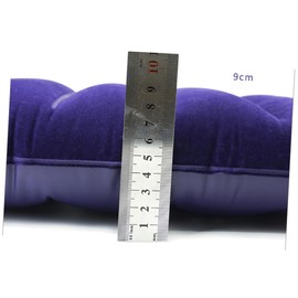 OHPHCALL Ergonomic 4 Pack PVC Flocking Inflatable Pillow Neck Pillow Compact Camping Cushion Portable for Outdoor Travel