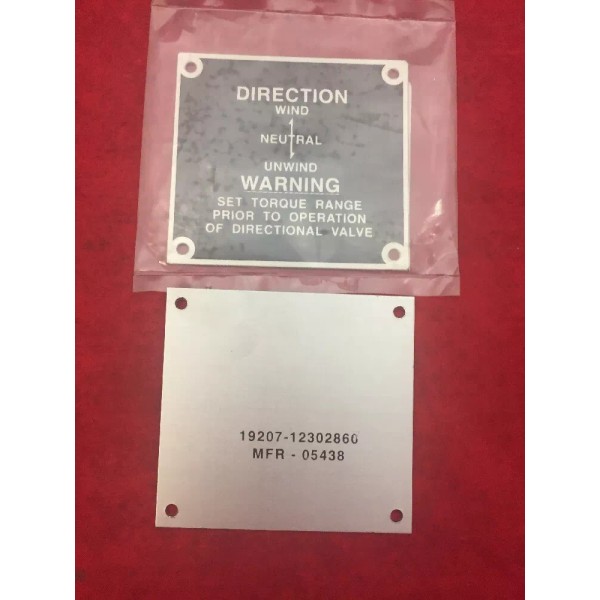 Unknown NEW LOT OF 10 Winch Direction Warning Instruction Plates