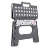 Casafield 9" Folding Step Stool with Handle, Gray - Portable