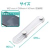 Elecom P-STBCLCR Smartphone Band, Fall Prevention, Soft Material, Clear