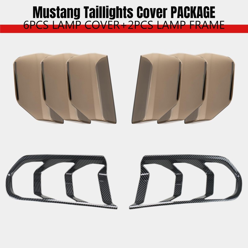HAKA TOUGH Tail Light Lamp Cover+ Taillights Frame for Ford