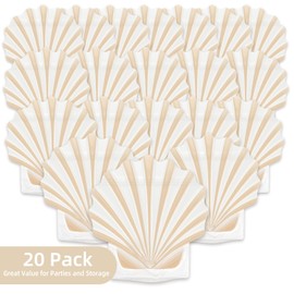 Luvlewen 20pcs Seashell Bags, Hangover Recovery Kit Bags, Beach Party Favor Bags