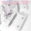 Virtarlux Clear Sticker Book Transparent Girls Removable A6 Sticker Binder