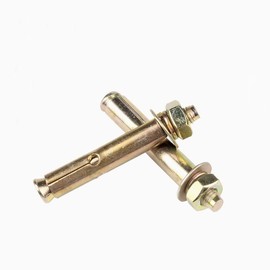 Anchor Bolts,Expansion Screw Bolts, Carbon Steel Zinc Plated Wedge Anchor Expansion Bolt Built-in Expansion Screw M6 M8 M10 M12 M14 (2/6/10Pcs) (Length : 60mm, Size : M6 10pcs) (Color : 70mm (Color :