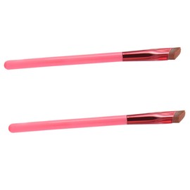 OATIPHO 2pcs Angled Eyebrow Brush Portable Makeup Tools for Precision Eyeliner Application Durable Artificial for Home Salon Use