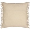 Yard Beni Check Fringed Cushion Cover, 45 x 45 cm