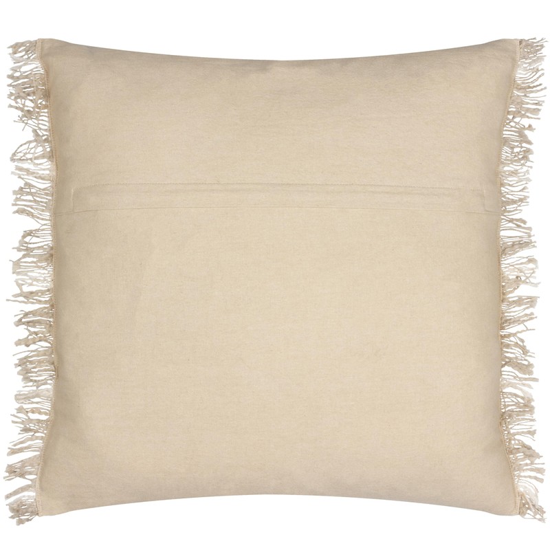 Yard Beni Check Fringed Cushion Cover, 45 x 45 cm