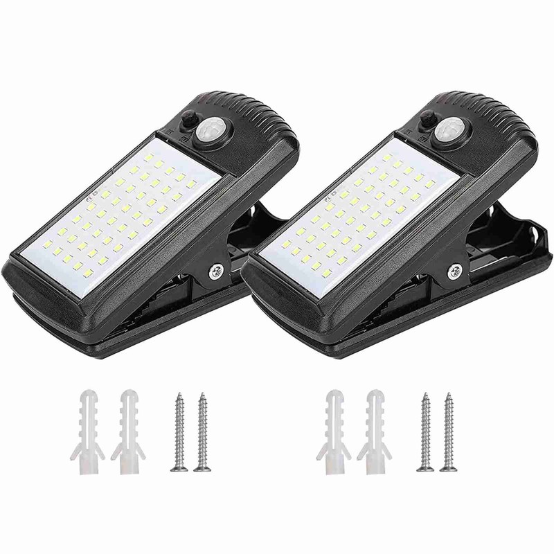 Solar Motion Sensor Lights Clip On IP65 Water Resistant Solar