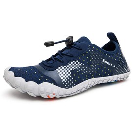Zapatos de agua para hombre, descalzos, de secado rápido, para deportes al aire última intervensión, para kayak, canotaje, senderismo, surf, caminar, A-azul/gris, 14.5 Women/13.5 Men