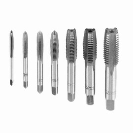 BORDSTRACT Metric Thread Steel Tap Set M3-M12 High Hardness Threading Tools for Smooth Tapping and Repairs in Wood, Plastic