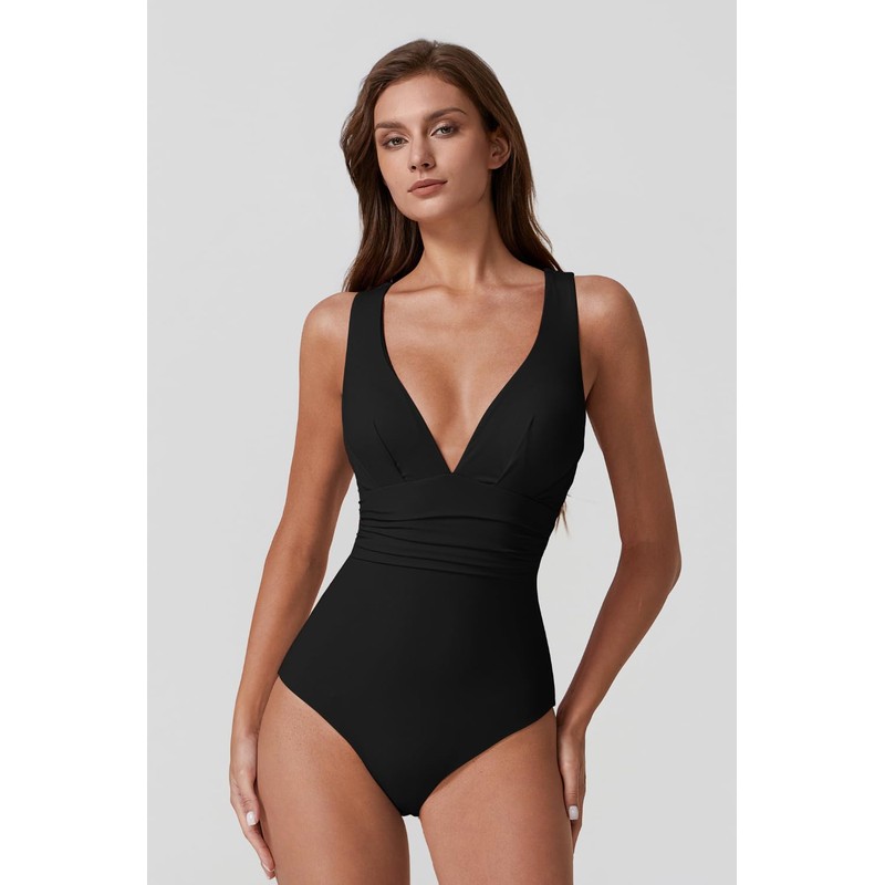 QINSEN - Traje de baño sexy de una pieza con