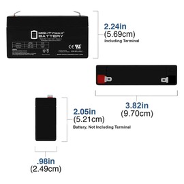 Mighty Max Battery 6V 1.3Ah SLA Battery LEOCH DJW6-1.2 T1 F1 6V1.3AH 6V1.4AH 6V1.2AH LP6-1.4
