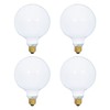 (4 Pack) G25 Incandescent Incandescent Light Bulb 2700K Soft Light,