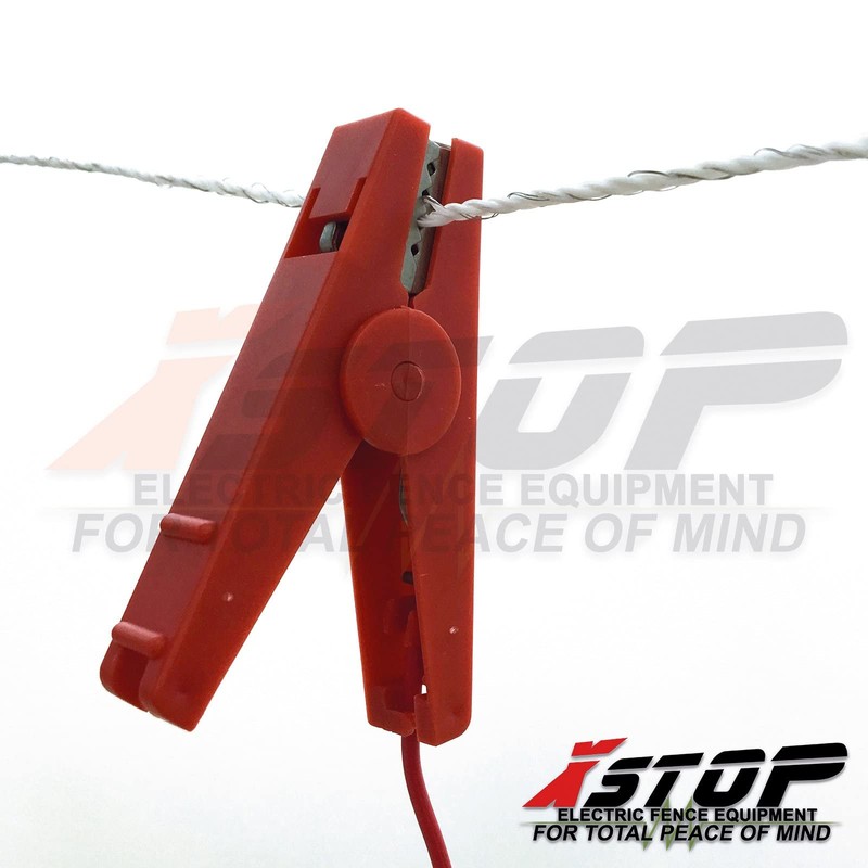 X-Stop Pair of Electric Fence Connection Cable Earth and Fence