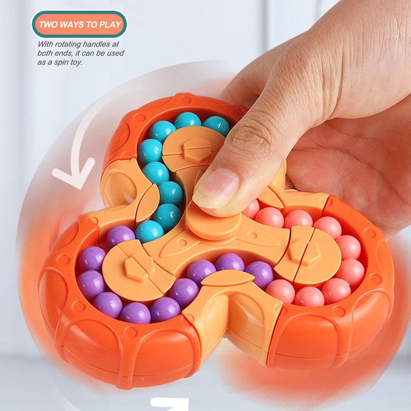 Magic Bean Rotating Cube - Creative Finger Cube Puzzle Toy