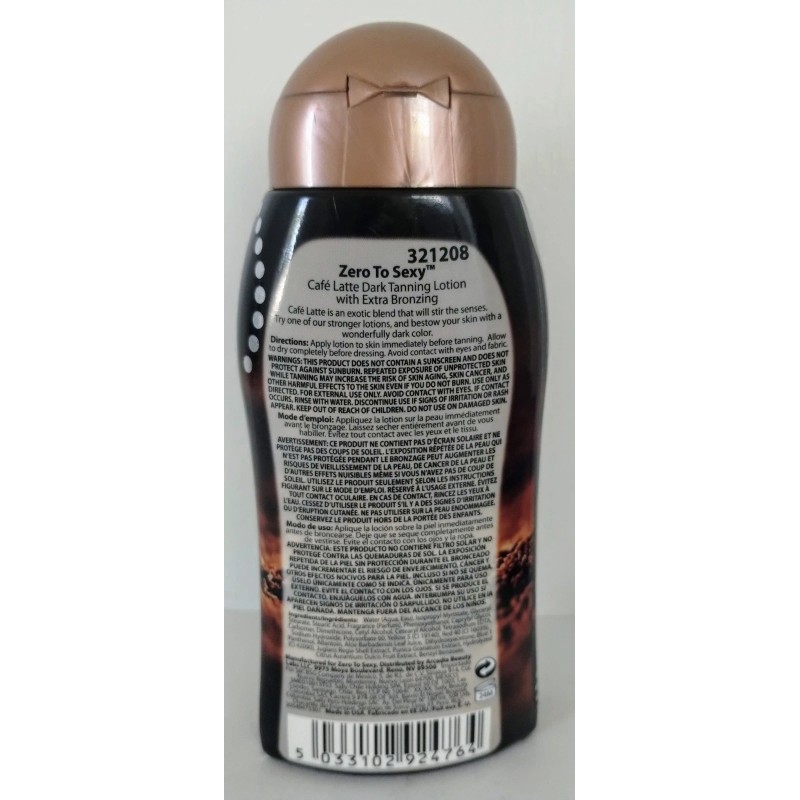 Ultra ZERO TO SEXY Dark Extra Bronzing Tanning Lotion 8